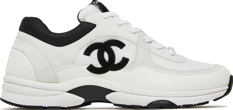 chanel sneakers black white|black chanel high top sneakers.